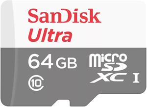 SanDisk Ultra microSDHC, 64 GB, s adaptérom