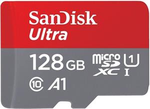 SanDisk Ultra microSDXC, 128 GB, s adaptérom
