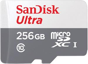 SanDisk Ultra microSDXC, 256 GB, s adaptérom