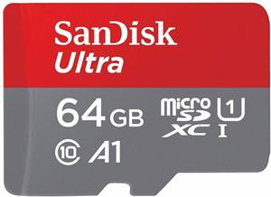 SanDisk Ultra microSDXC, 64 GB, s adaptérom