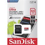 SanDisk Ultra microSDXC 64GB UHS-I + adaptér