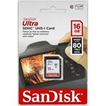 SanDisk Ultra SDHC 16GB 80MB/s Class 10 UHS-I