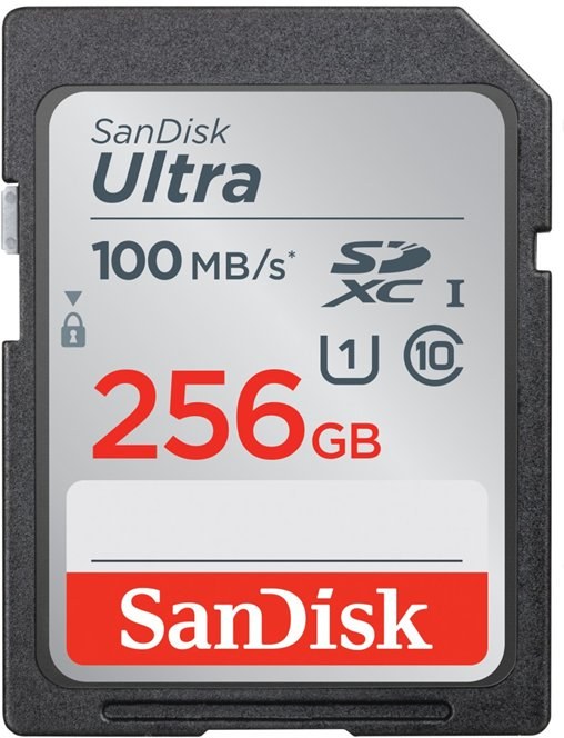 SanDisk Ultra SDXC, 256 GB, (rozbalené)