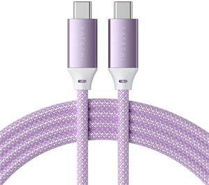 Satechi kábel USB-C na USB-C, 100W, 2m, fialový