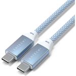 Satechi kábel USB-C na USB-C, 100W, 2m, modrý
