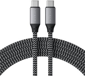 Satechi kábel USB-C na USB-C, 100W, 2m, Space Gray