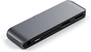 Satechi Mobile Pro Hub SD USB-C  pre iPad Pro/Air, 10.9", Space Gray