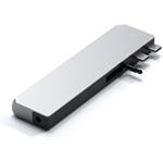 Satechi Pro Hub Max USB-C adaptér, Silver Aluminium