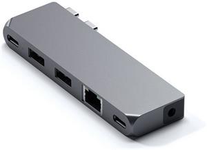 Satechi Pro Hub Mini USB-C adaptér, Space Gray Aluminium
