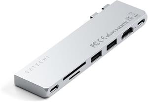 Satechi Pro Hub Slim USB-C, Silver