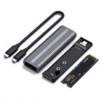 Satechi puzdro pre NVMe a SATA SSD, USB-C, Space Gray Aluminium
