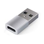 Satechi redukcia USB-A na USB-C M/F, krátka Silver Aluminium