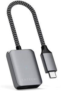 Satechi redukcia USB-C na jack 3,5mm, PowerDelivery, Space Gray Aluminium