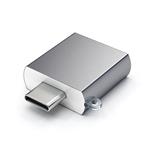 Satechi redukcia USB-C na USB-A M/F, krátka Space Gray Aluminium