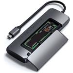 Satechi USB-C hybridný multiportový adaptér, SSD, Space Gray Aluminium