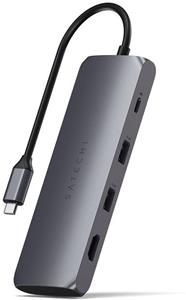Satechi USB-C hybridný multiportový adaptér, SSD, Space Gray Aluminium
