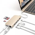 Satechi USB-C Multiport adaptér 4K 8ports - Gold Aluminium