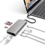 Satechi USB-C Multiport adaptér 4K 8ports - Space Gray Aluminium