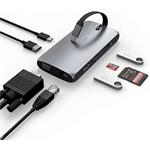 Satechi USB-C multiportový adaptér, 4K, 60hz, Space Gray Aluminium