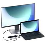 Satechi USB-C Slim Multiport adaptér, Ethernet, Black Aluminium