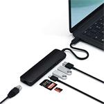 Satechi USB-C Slim Multiport adaptér, Ethernet, Black Aluminium