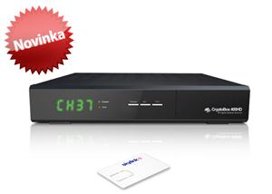 Satelitný prijímač AB-Com CryptoBox 400HD + Karta Skylink SD ICE