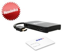 Satelitný prijímač AB-Com CryptoBox 400HD MINI + Skylink karta SD ICE