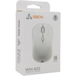 SBOX bezdrôtová myš, 4D, 1600 DPI, dobíjacia batéria, biela