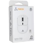 SBOX bezdrôtová myš, 6D, 3200 DPI, dobíjacia batéria, biela
