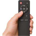 SBOX elektricky ovládaný stropný držiak na TV, čierny