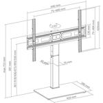 SBOX FS-306, podlahový stojan na TV, 37" - 75"