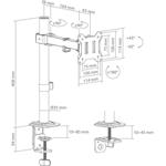 SBOX LCD-351/1-3, držiak na 1 monitor, 17" - 32"