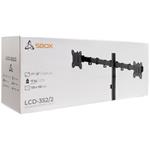 SBOX LCD-352/2-3, držiak na stôl pre 2 monitory, 17" - 32"