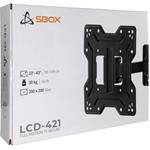SBOX LCD-421, držiak na stenu pre TV/monitor, 23" - 43"