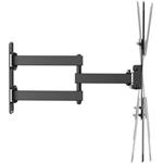 SBOX LCD-443-2, otočný a naklápací nástenný držiak pre TV 23"–65", čierny