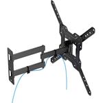 SBOX LCD-443-2, otočný a naklápací nástenný držiak pre TV 23"–65", čierny