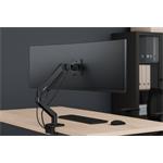 SBOX LCD-C49 stolný držiak pre monitor, 17"-49", výškovo nastaviteľný, otočný, čierny