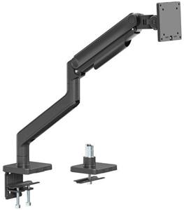 SBOX LCD-C49 stolný držiak pre monitor, 17"-49", výškovo nastaviteľný, otočný, čierny