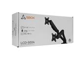 SBOX LCD-S024-3, stolný držiak na 2 monitory, 17" - 32"