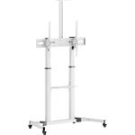 SBOX mobilný podlahový držiak pre LCD/LED 60"–100", biely