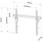 SBOX PLB-133M stenový držiak na TV ,  23” - 55” , nosnosť 45Kg