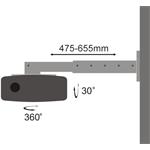 SBOX PM-105 stenový držiak na projektor, do 10Kg