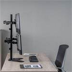 SBOX stolný držiak na monitor 13"-32", čierny