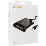 SBOX USB 2.0, Smart Card Reader, čítačka čipových kariet, čierna