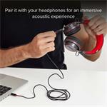 SBS AUX kábel 3.5mm jack, 1,5 m prepojovací, červená / čierna