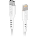 SBS Kábel USB-C/ Lightning, 18 W, 1 m, biela