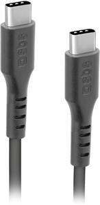SBS Kábel USB-C/USB-C, 25 W, 1,5 m, čierna