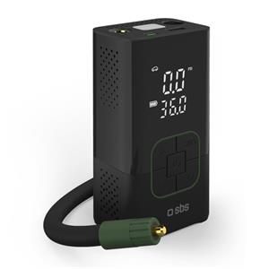 SBS, Kompresor Air Pro & PowerBank WILD gear 3600 mAh, so svetlom, čierna