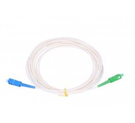 SC/APC - SC/UPC simplex 9/125 SM 3m arm.bílý 3mm B3 LSZH