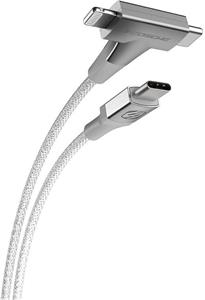 Scosche StrikeLine HH, kábel, USB-C/Lightning, biely